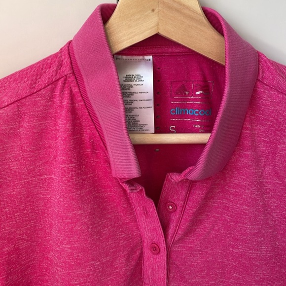 Women’s Pink Adidas Golf Polo - Picture 2 of 3